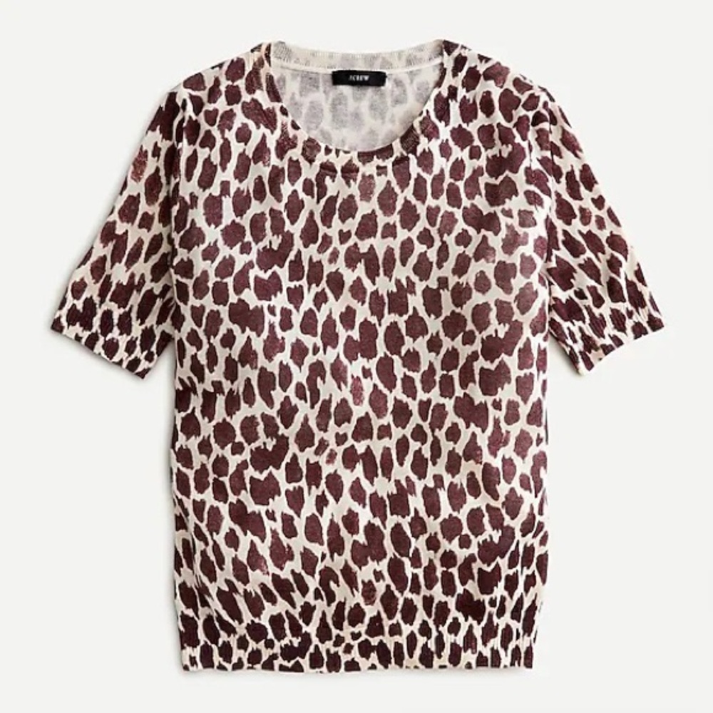 NWOT Jcrew Giraffe Silk blend Sweater